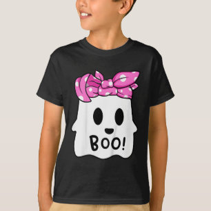 Camiseta Niños chicas Feliz Fantasma De Halloween Con Banda
