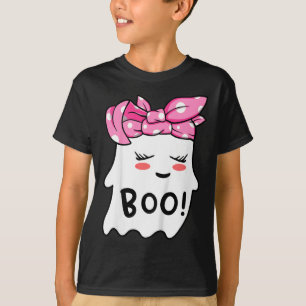 Camiseta Niños chicas Feliz Fantasma De Halloween Con Banda