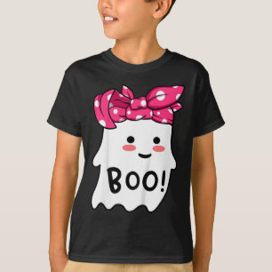 Camiseta Niños chicas Feliz Fantasma De Halloween Con Banda