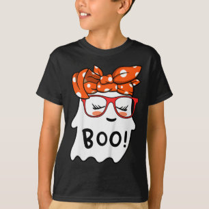 Camiseta Niños chicas Feliz Fantasma De Halloween Con Banda