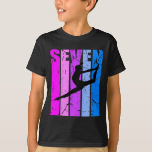 Camiseta Niños Chicas Gimnasia Séptimo Baile de cumpleaños