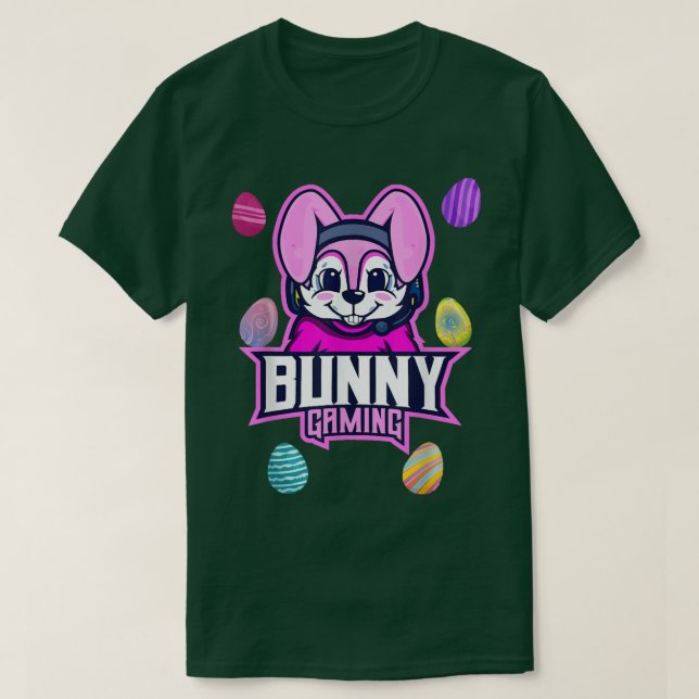 Camiseta Niños Chicas graciosos del huevo de conejito niños (Diseño del anverso)