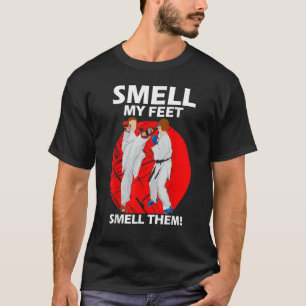 Camiseta Niños Chicas Huelen Mis Pies Los Huelen Karate Mar