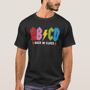 Camiseta Niños Chicas maestros de rock de ABCD de vuelta a