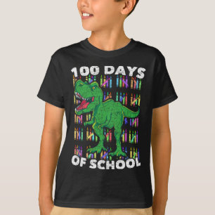 Camiseta Niños Chicas Niños Estudiantes En Rex 100 Días Esc
