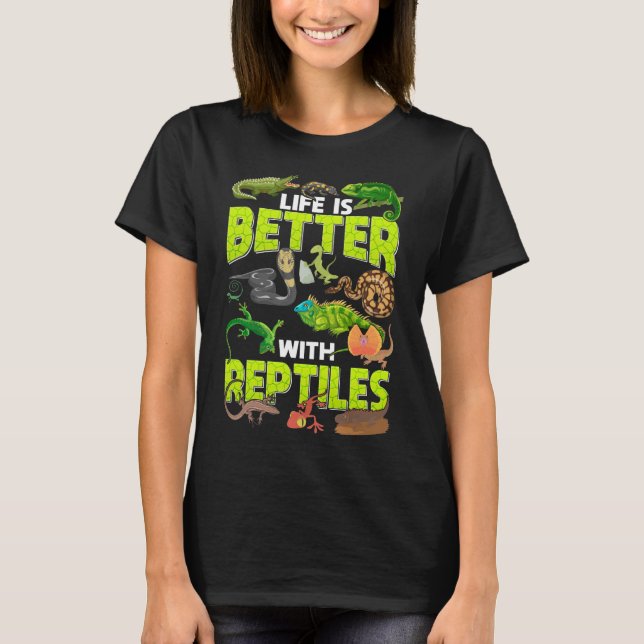 Camiseta Niños Chicas Reptiles Lizard Gecko Bearded Dragon (Anverso)