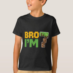 Camiseta Niños Chicos Cumpleaños 7 Niño Hermano Cumplo 7 Añ