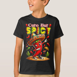 Camiseta Niños cinco de mayo mexicano lindo pero chili pica