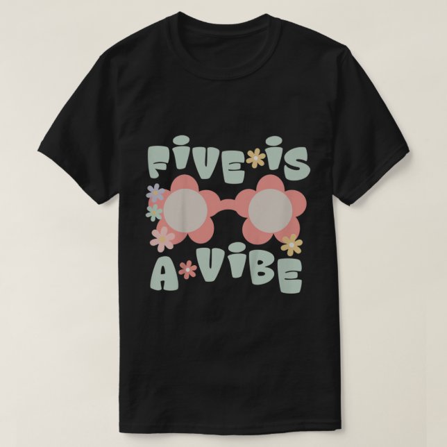 Camiseta Niños Cinco Es Una Decoración De Fiesta De Cumplea (Diseño del anverso)