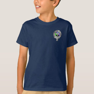 Camiseta Niños clan Gunn Escudo y Tartan T-Shirt