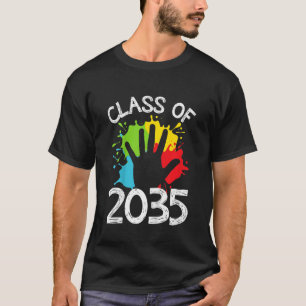 Camiseta Niños Clase De 2035 Primer Día De Niños De Guarder