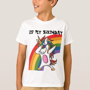 Camiseta Niños coloridos divertidos del unicornio que