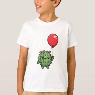 Camiseta Niños con Cactus Espinoso y Lindo que Sostiene un 