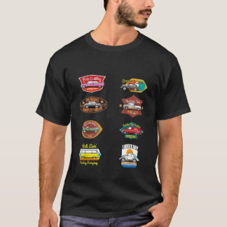 Camiseta Niños con carros clásicos insignia a niños