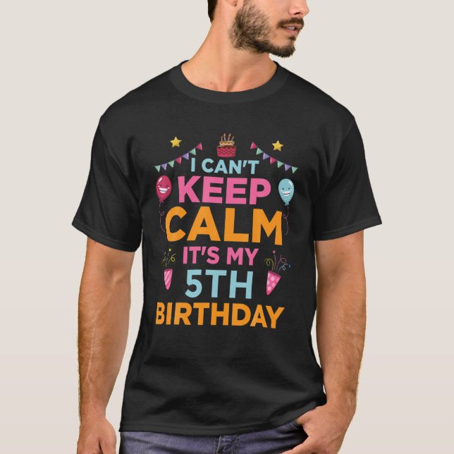 Camiseta Niños con cinco años de regalo que no puedo manten (Anverso)