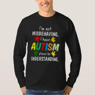 Camiseta Niños con conciencia del autismo No me estoy porta