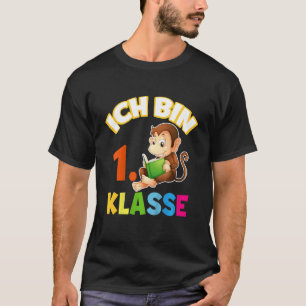 Camiseta Niños Con El Texto Alemán Ich Bin 1. Mono de clase