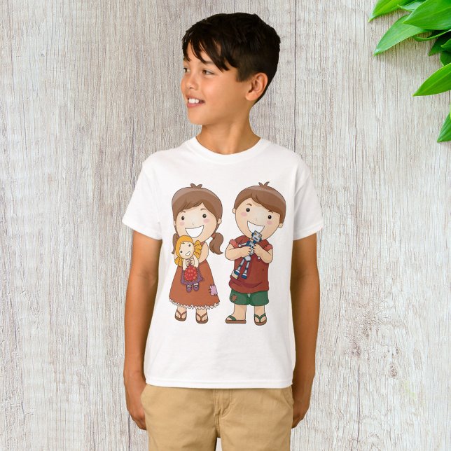 Camiseta Niños Con Juguetes (Subido por el creador)