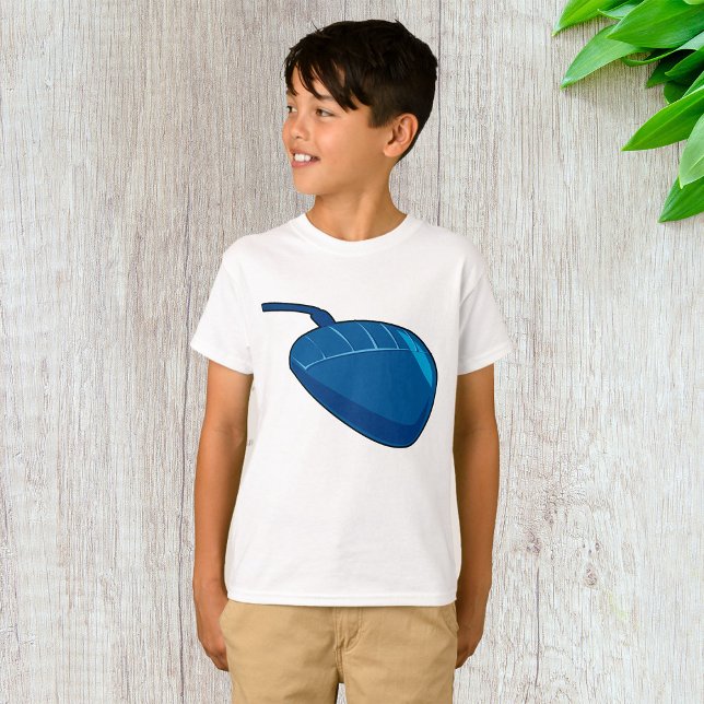 Camiseta Niños con ratón de computadora azul (Subido por el creador)