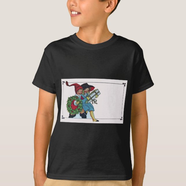 CAMISETA NIÑOS CON REGALOS DE NAVIDAD (Anverso)