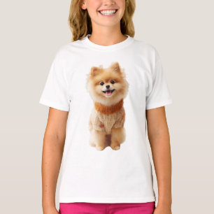 Camiseta Niños con sonrisa de Pomerania esponjosa