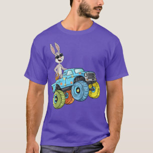 Camiseta Niños Conejo de Pascua Monstruo Camión Gracioso Ni
