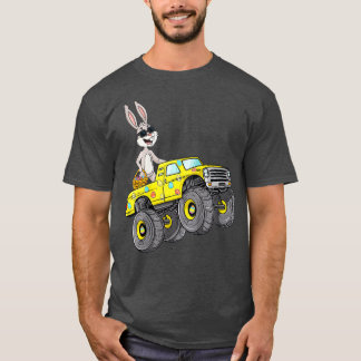 Camiseta Niños Conejo de Pascua Monstruo Camión Gracioso Ni