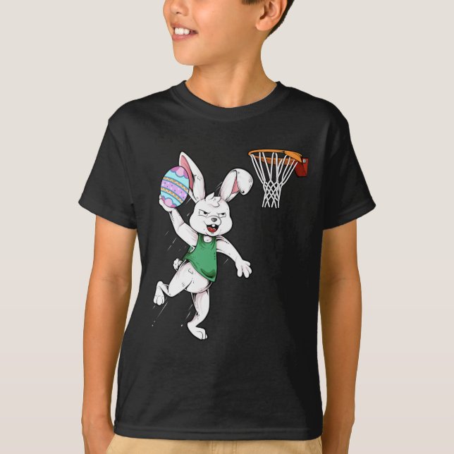 Camiseta Niños conejo de Pascua Niños hombres conejo Dunkin (Anverso)
