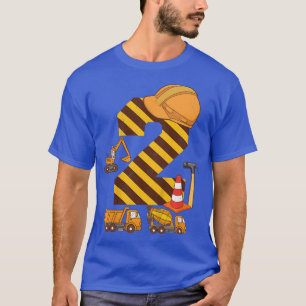 Camiseta Niños Construcción Camión Segundo Cumpleaños Niño 