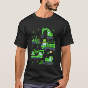 Camiseta Niños construyeron camión de la grúa del día de Sa