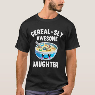 Camiseta Niños cortan el cereal familiar de la hija de herm