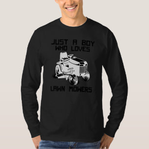 Camiseta Niños cortando césped Cortacésped granja jardinerí