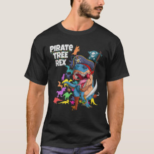 Camiseta Niños cortos Navidades piratas árbol de dinosaurio