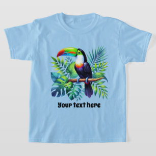 Camiseta Niños cortos unisex toucan personalizable