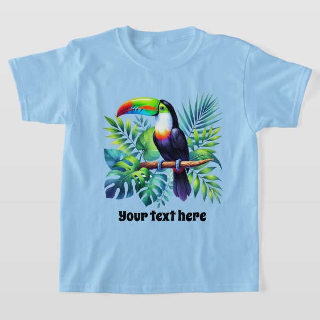 Camiseta Niños cortos unisex toucan personalizable (Distribución)
