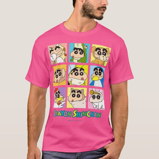 Camiseta Niños Crayon Shinchan Transformación Animal (Anverso)