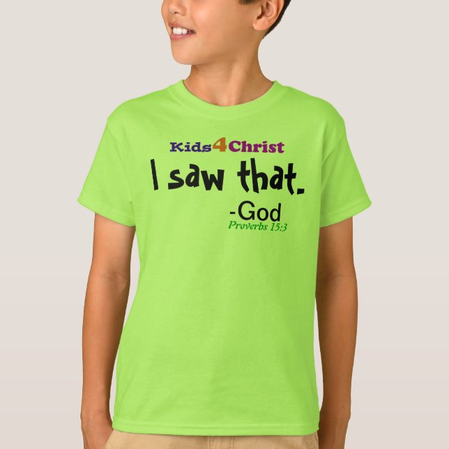 Camiseta Niños cristianos (Anverso)