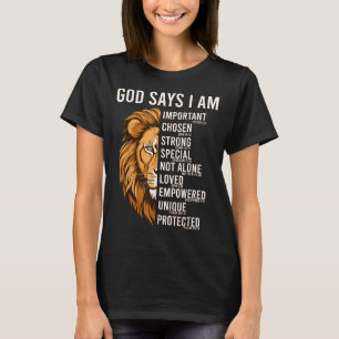 Camiseta Niños Cristianos Dios Dice Que Soy Niño Jesús León