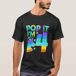 Camiseta Niños cuatro pop que tengo 4 putas de cumpleaños d