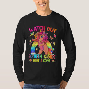 Camiseta Niños Cuidado Con Unicornio De Cuarto Grado De Vue
