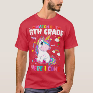 Camiseta Niños Cuidado De Octavo Grado Aquí Vengo Cutes Mág