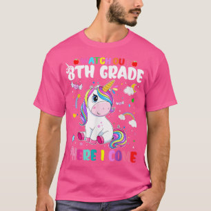 Camiseta Niños Cuidado De Octavo Grado Aquí Vengo Cutes Mág