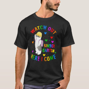 Camiseta Niños Cuidado Jardín de Infancia Aquí Vengo Gato B