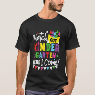 Camiseta Niños Cuidado Kinder Aquí Vengo Manualidades Cera