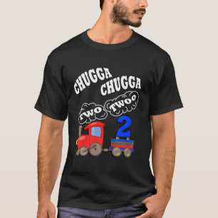 Camiseta Niños Cumpleaños Chugga De 2 Años Dos Dos Fiestas