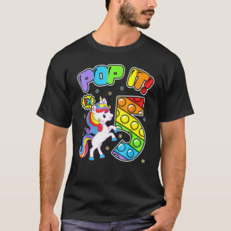 Camiseta Niños cumpleaños pop que tengo 5 años quinto cumpl