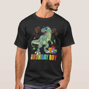 Camiseta Niños Cumpleaños Rex Dinosaurio Para Niños Sobrino