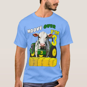 Camiseta Niños Cumpleaños Tema Agrícola de 3 años
