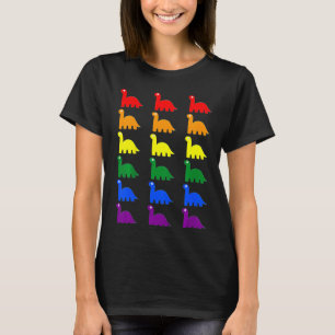 Camiseta Niños Cutan pequeños dinosaurios coloridos en colo