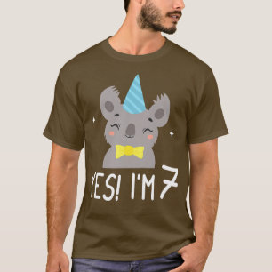 Camiseta Niños Cute Koala Osos 7 Años - Sí